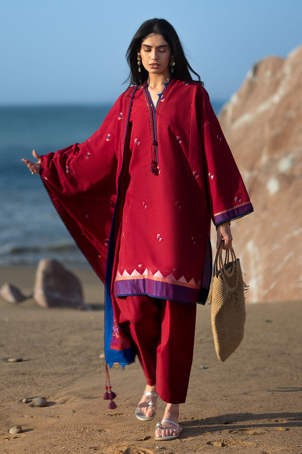 Zar Bano by Gul Ahmed Unstitched Printed Jacquard 3 Piece Suit GA26UZB MJ-62001 - Summer Collection