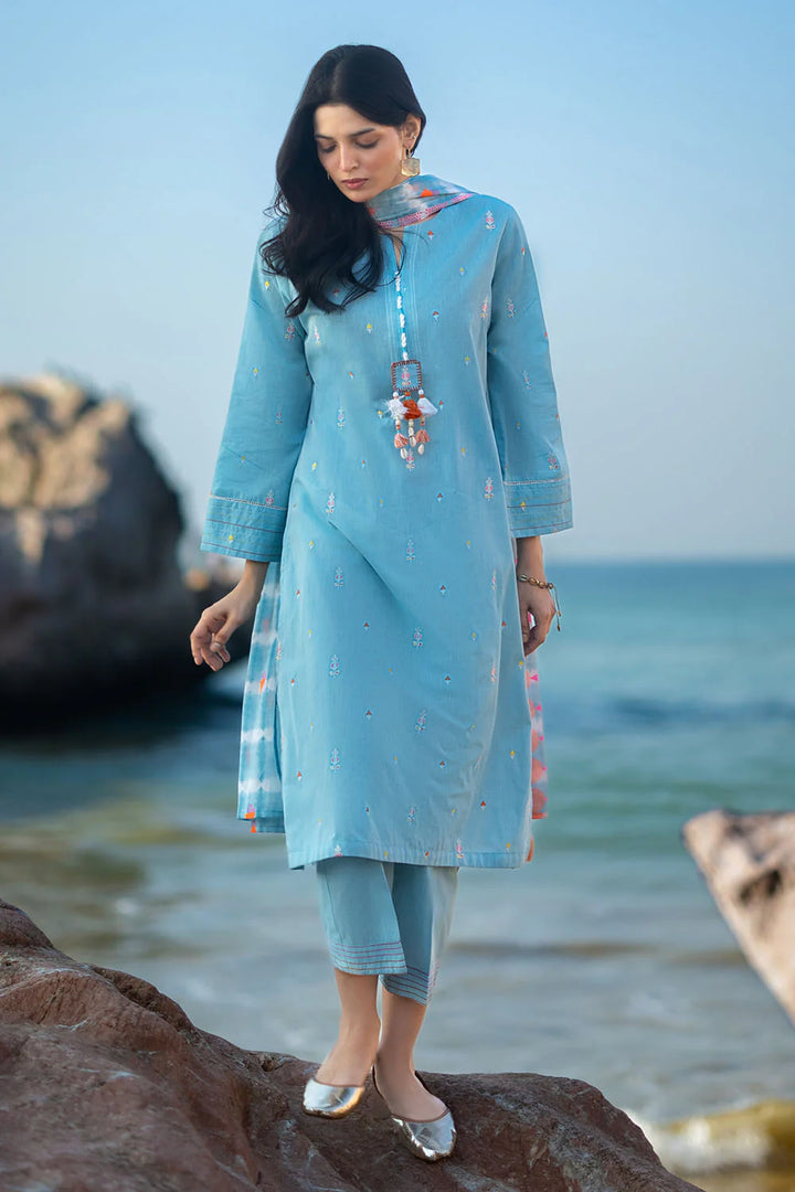 Zar Bano by Gul Ahmed Unstitched Printed Jacquard 3 Piece Suit GA26UZB MJ-52018 - Summer Collection