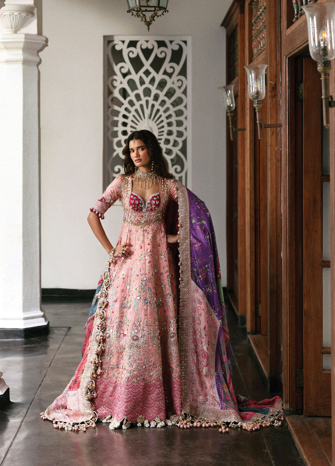 Jardin D Amour by Republic WomensWear Unstitched Embroidered Boski Silk 3 Piece Suit RW26UJA JOLIE FLEUR WU-01 - Wedding Collection