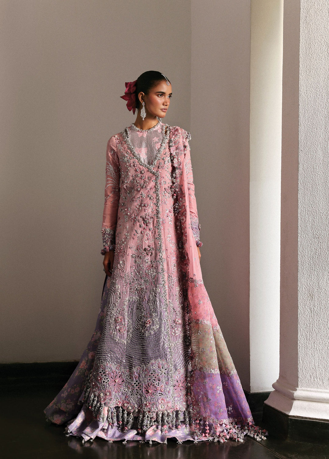 Jardin D Amour by Republic WomensWear Unstitched Embroidered Raw Silk 3 Piece Suit RW26UJA ISABELLE WU-03 - Wedding Collection