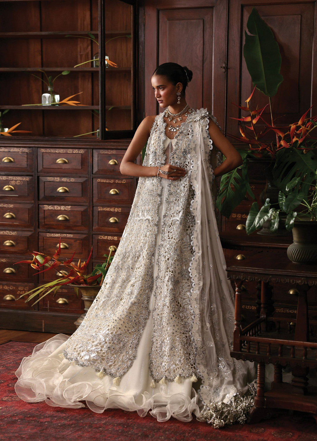 Jardin D Amour by Republic WomensWear Unstitched Embroidered Organza 3 Piece Suit RW26UJA EUGENIE WU-05 - Wedding Collection