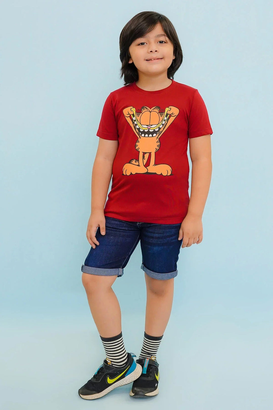 Ochre RTW Printed Cotton T-Shirt Boys 1 Piece OKB-310 - Summer Collection