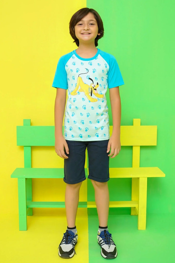 Ochre RTW Printed Cotton T-Shirt Boys 1 Piece OKB-308 - Summer Collection