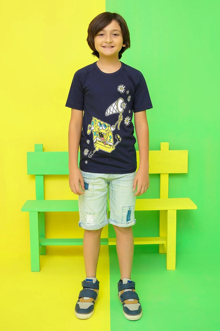 Ochre RTW Printed Cotton T-Shirt Boys 1 Piece OKB-296 - Summer Collection