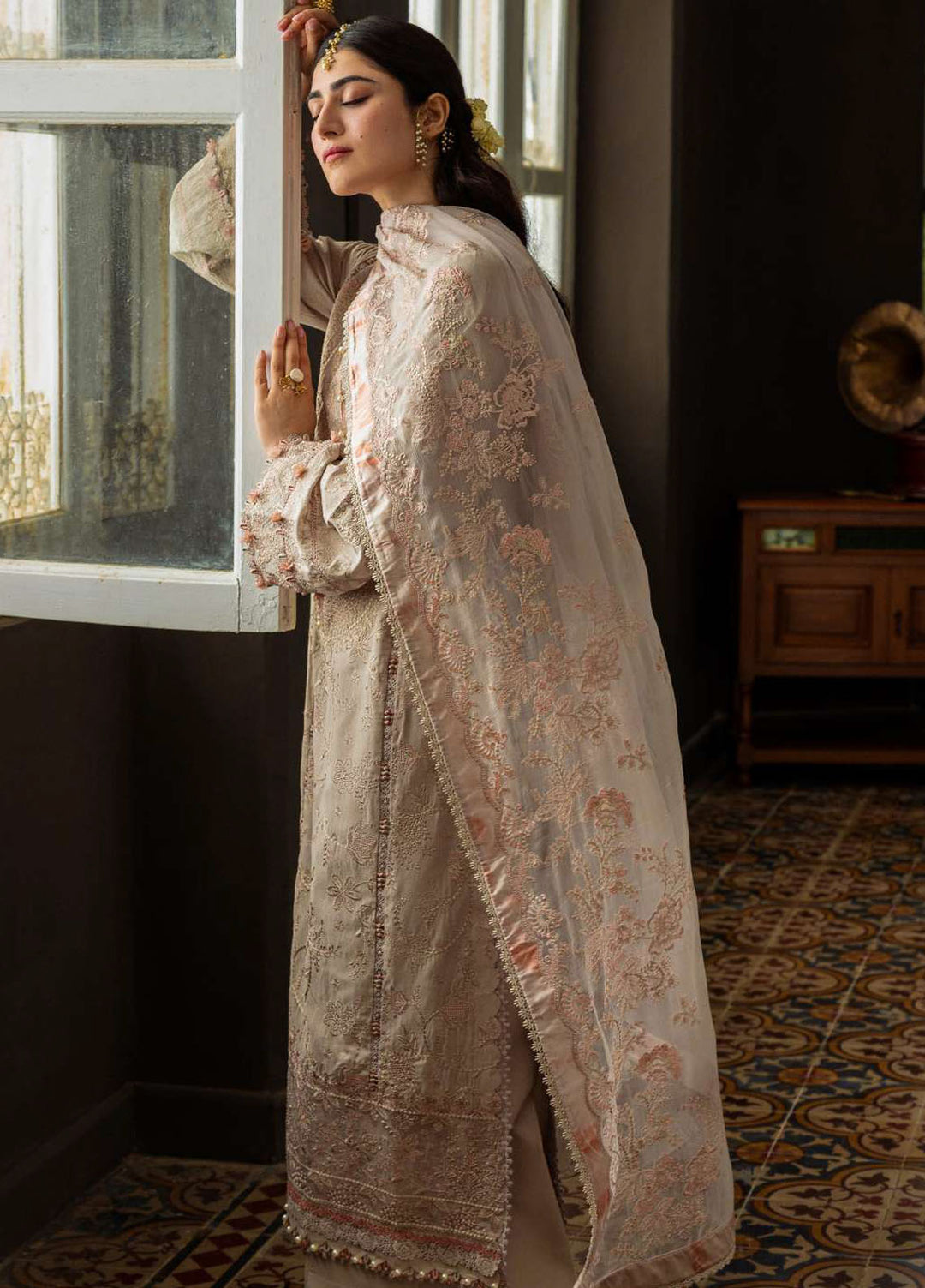 Kahf Premium Embroidered Karandi Suits Unstitched 3 Piece KHF25KU KKH-07 Bali - Winter Collection