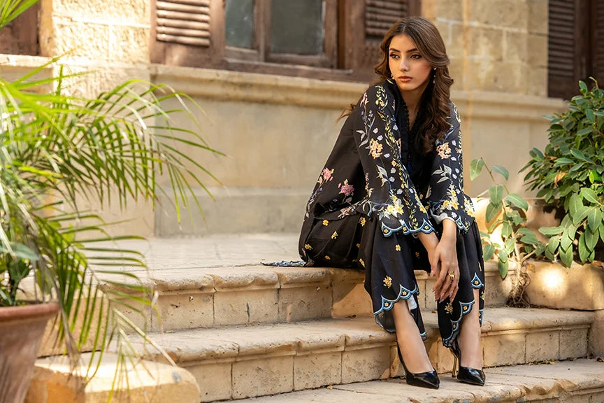 Dhaga Women Pret Printed Herringbone 2 Piece Suit Keiran FW25DSE707 - Winter Collection
