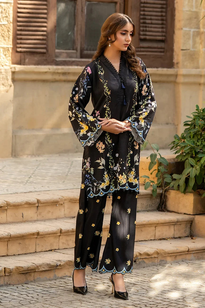 Dhaga Women Pret Printed Herringbone 2 Piece Suit Keiran FW25DSE707 - Winter Collection
