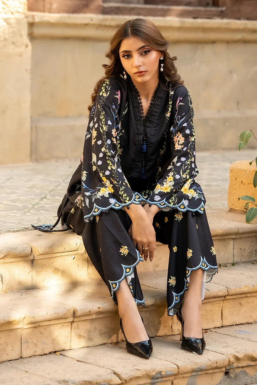 Dhaga Women Pret Printed Herringbone 2 Piece Suit Keiran FW25DSE707 - Winter Collection