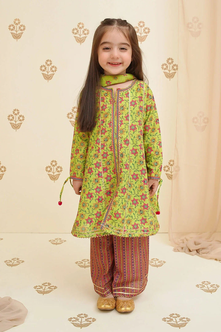Ochre Girls Pret Printed Swiss Lawn 3 Piece Suit INDP-20 - Summer Collection