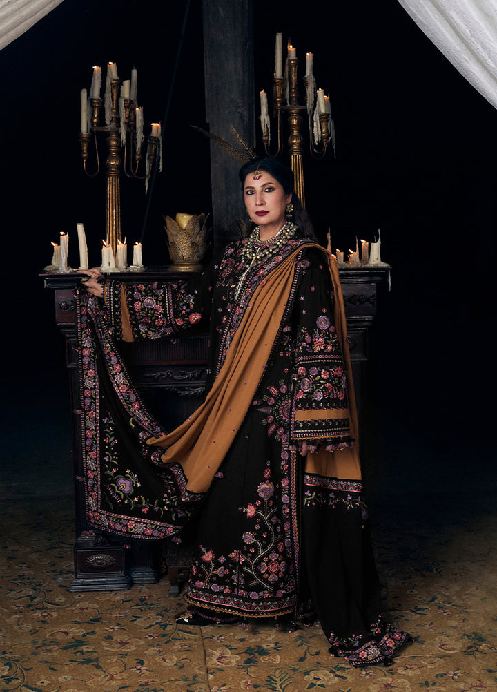 Radha Kishan by Hussain Rehar Unstitched Embroidered Karandi 3 Piece Suit JAHANARA - Winter Collection