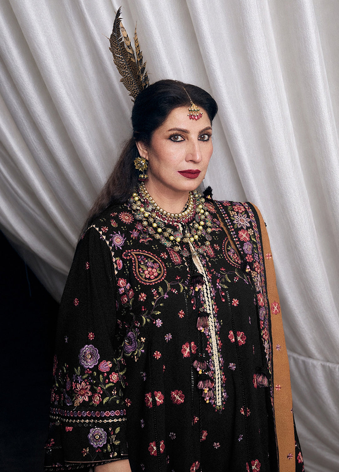 Radha Kishan by Hussain Rehar Unstitched Embroidered Karandi 3 Piece Suit JAHANARA - Winter Collection