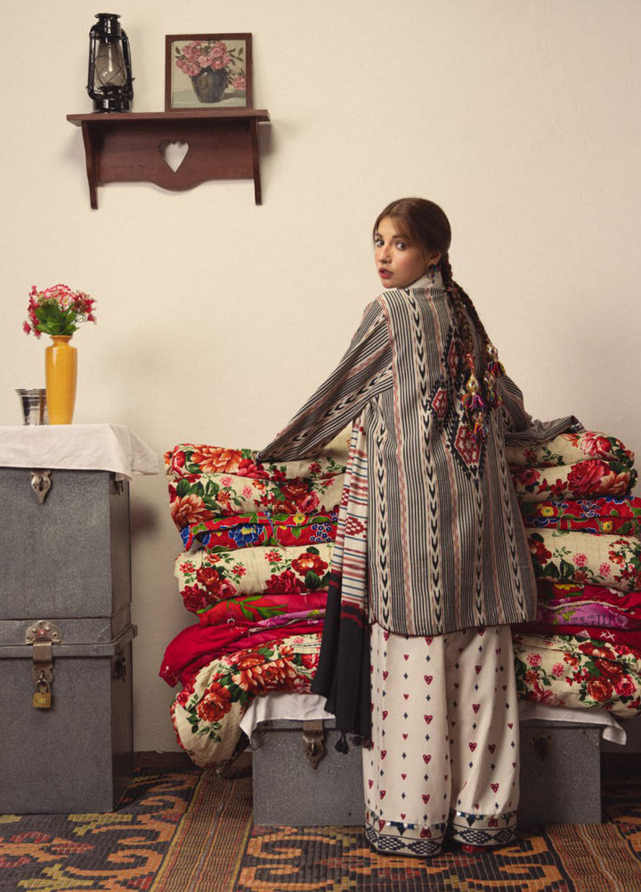 Coco by Zara Shahjahan Unstitched Printed Linen 3 Piece Suit CZ26UPL Leela 10A - Casual Collection