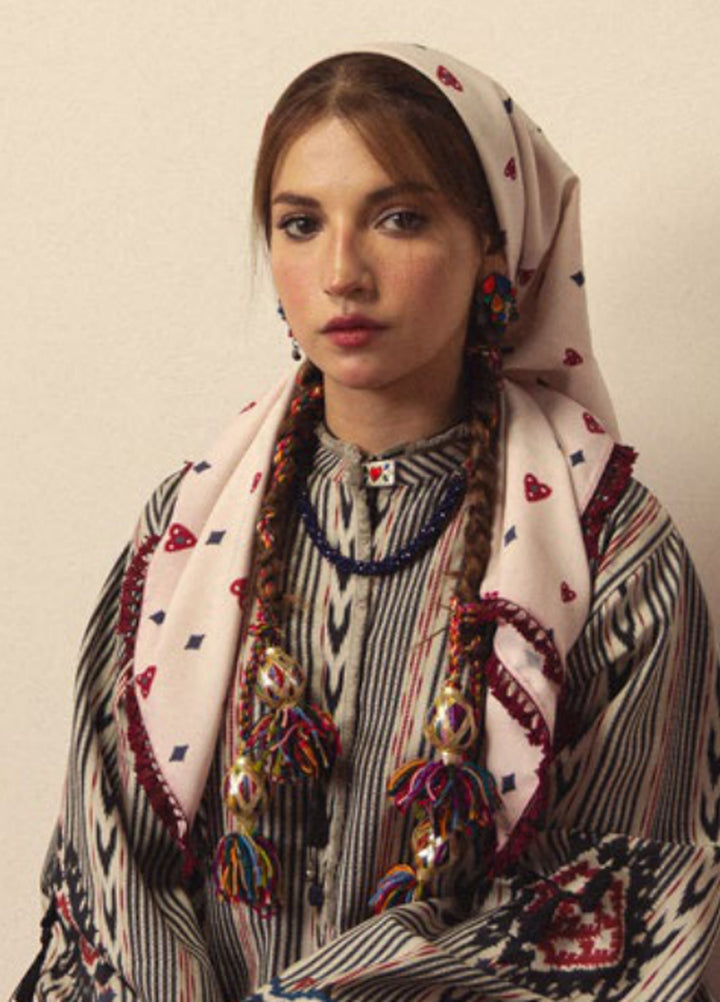 Coco by Zara Shahjahan Unstitched Printed Linen 3 Piece Suit CZ26UPL Leela 10A - Casual Collection