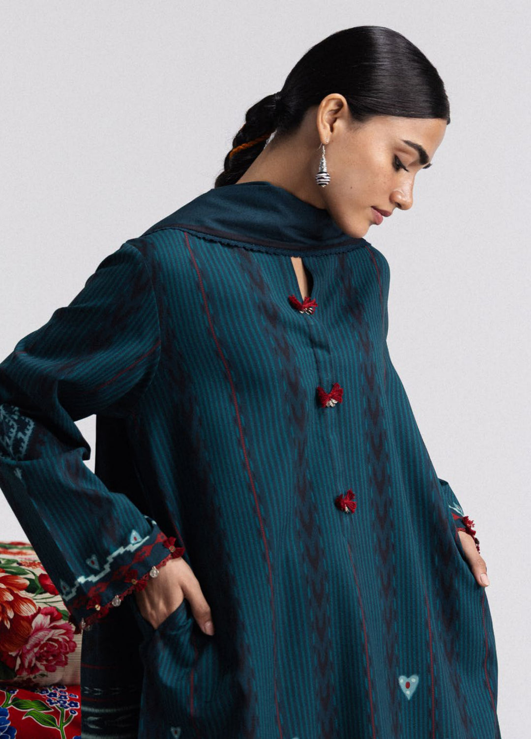 Coco by Zara Shahjahan Unstitched Printed Linen 3 Piece Suit CZ26UPL Leela 10B - Casual Collection