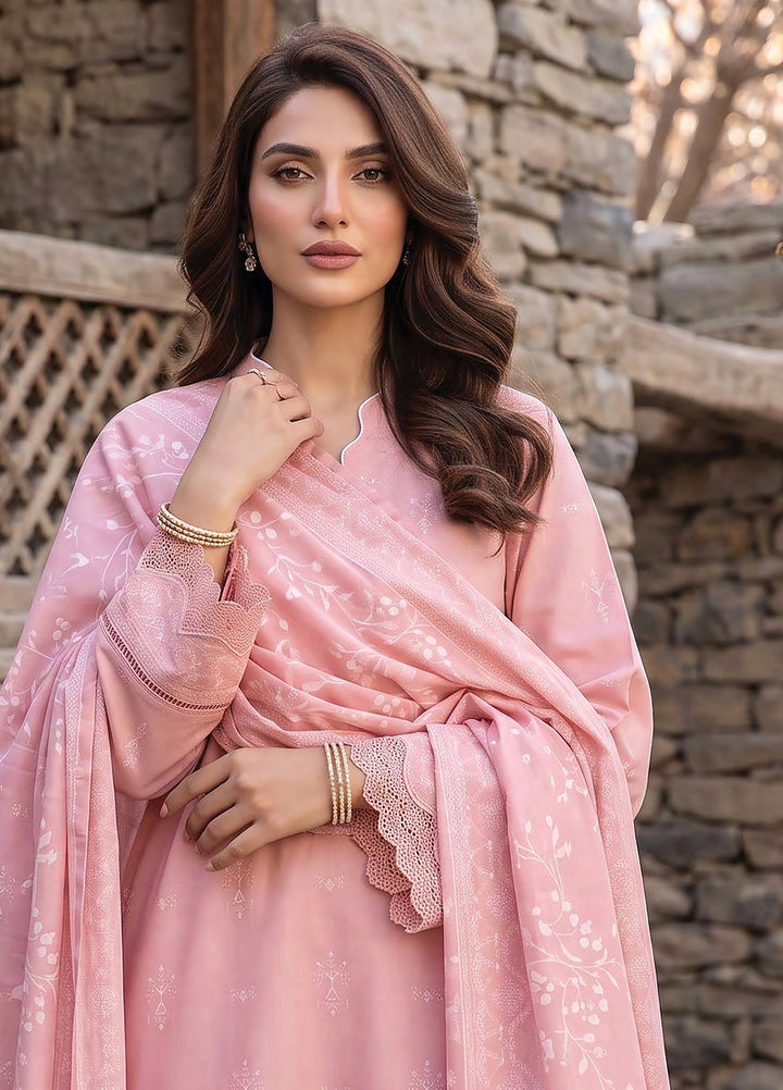 Lakhany Unstitched Printed Pashmina 3 Piece Suit LSM26UP LG-SG-0163-B - Casual Collection