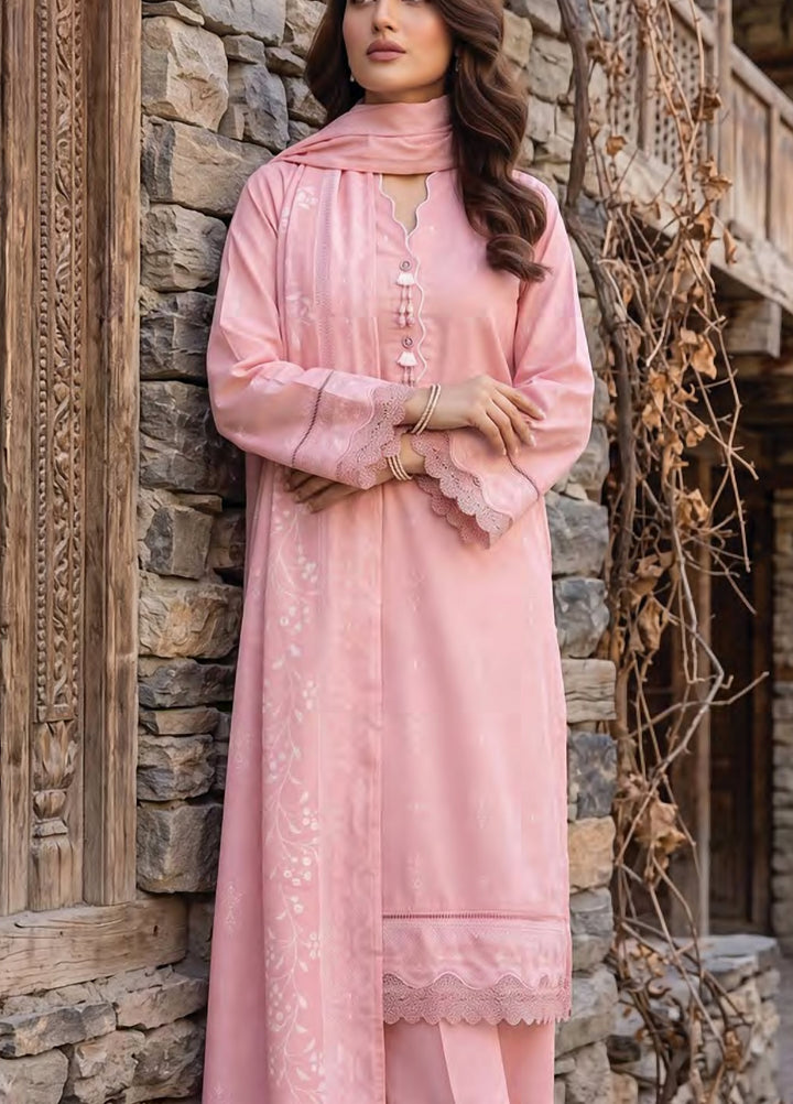 Lakhany Unstitched Printed Pashmina 3 Piece Suit LSM26UP LG-SG-0163-B - Casual Collection