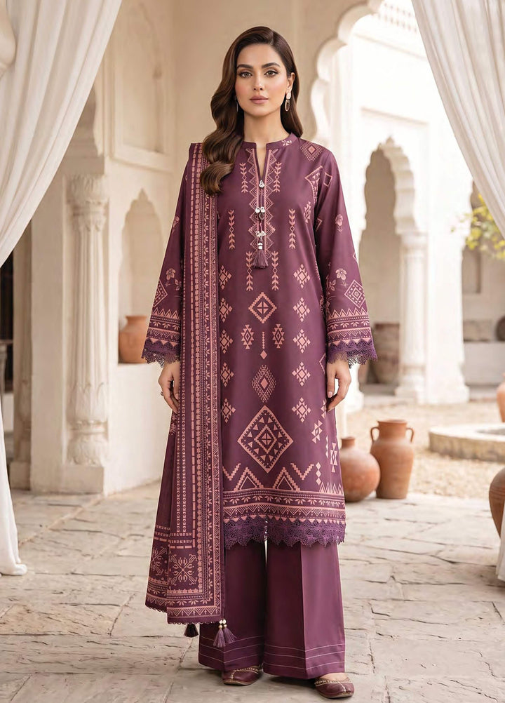 Lakhany Unstitched Printed Cashmi Wool 3 Piece Suit LSM26UCW LG-RK-0197-A - Casual Collection
