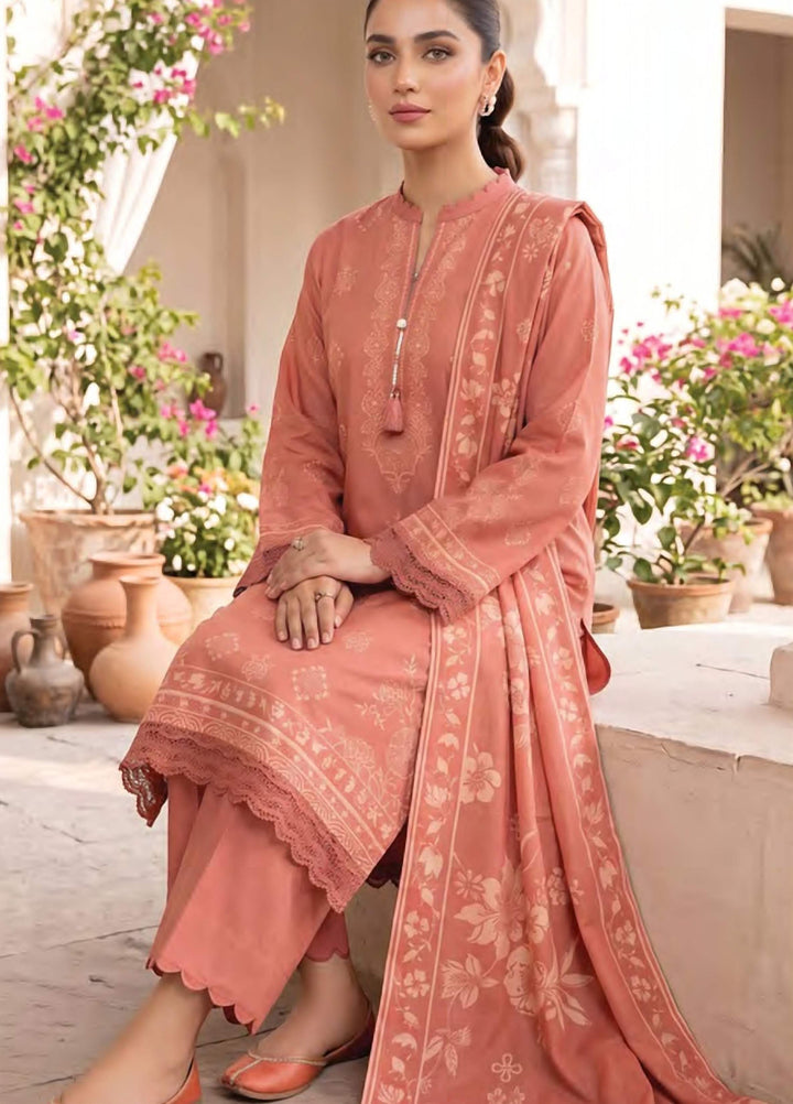 Lakhany Unstitched Printed Cashmi Wool 3 Piece Suit LSM26UCW LG-RL-0528-A - Casual Collection