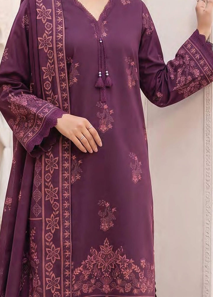 Lakhany Unstitched Printed Cashmi Wool 3 Piece Suit LSM26UCW LG-SG-0165-A - Casual Collection