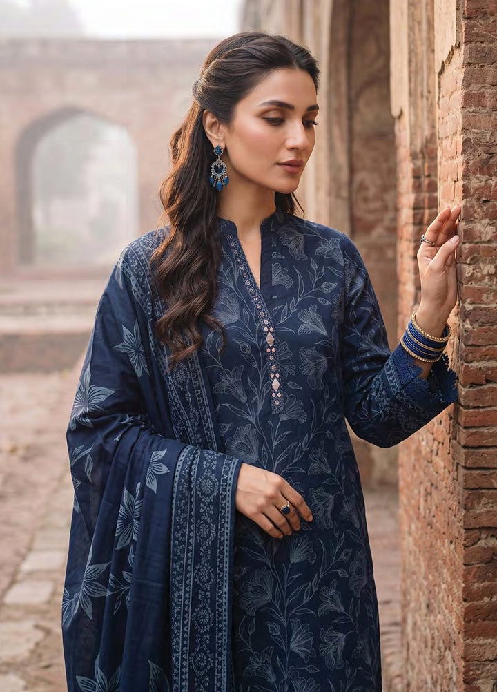 Cashmi by Lakhany Unstitched Printed Wool 3 Piece Suit LSM26UC LG-RK-0198-A - Winter Collection