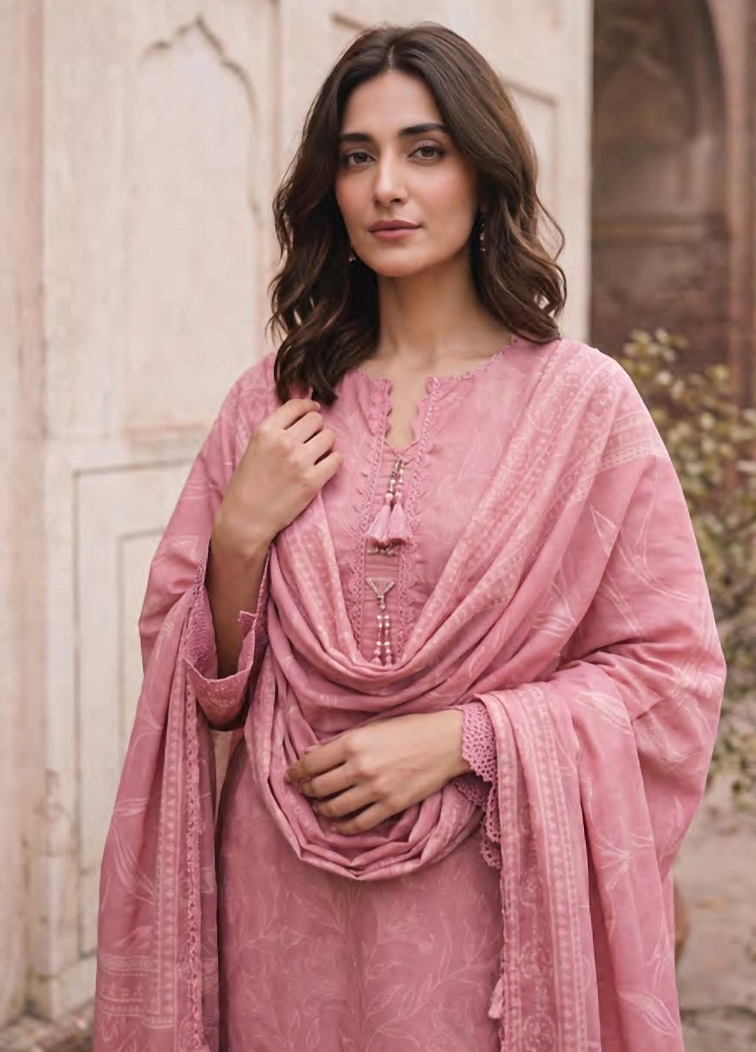 Cashmi by Lakhany Unstitched Printed Wool 3 Piece Suit LSM26UC LG-RK-0198-B - Winter Collection