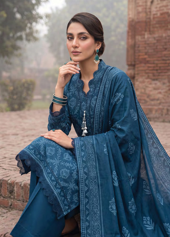 Cashmi by Lakhany Unstitched Printed Wool 3 Piece Suit LSM26UC LG-RL-0533-B - Winter Collection