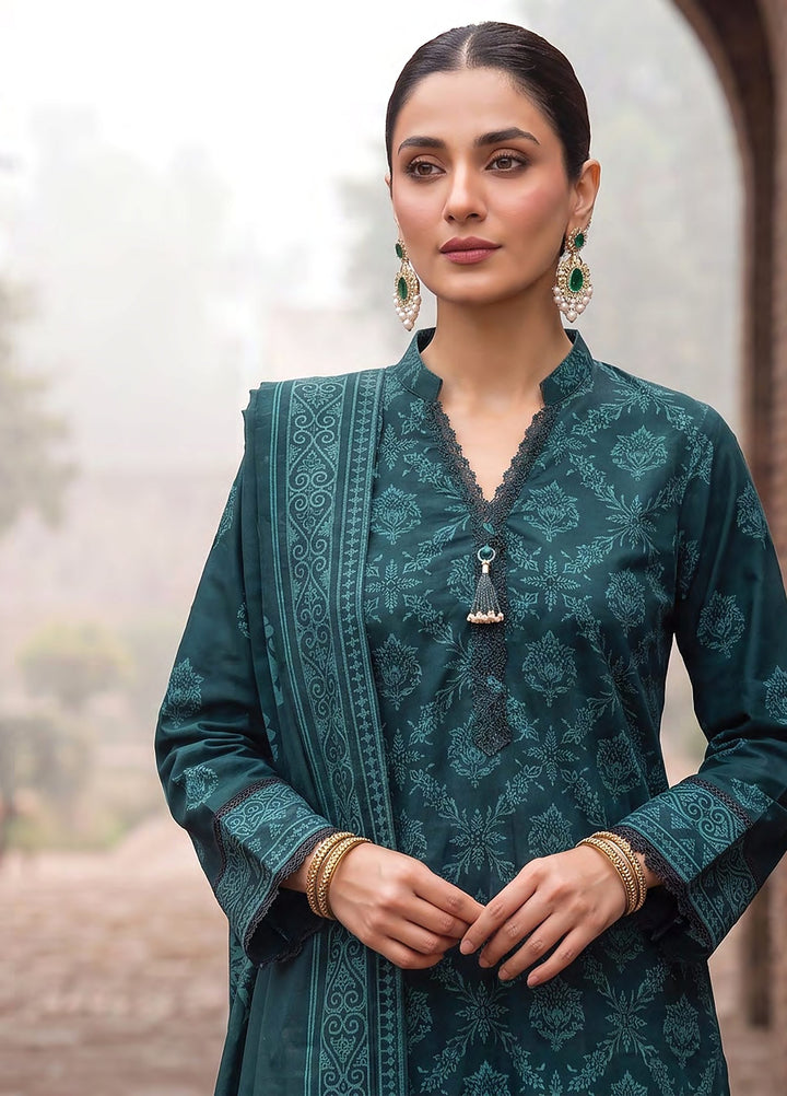 Cashmi by Lakhany Unstitched Printed Wool 3 Piece Suit LSM26UC LG-RL-0533-C - Winter Collection