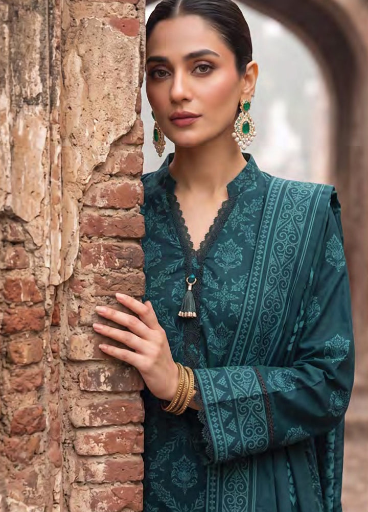 Cashmi by Lakhany Unstitched Printed Wool 3 Piece Suit LSM26UC LG-RL-0533-C - Winter Collection
