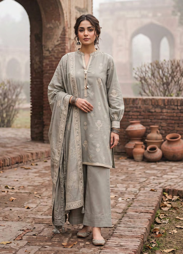 Cashmi by Lakhany Unstitched Printed Wool 3 Piece Suit LSM26UC LG-SG-0166-B - Winter Collection