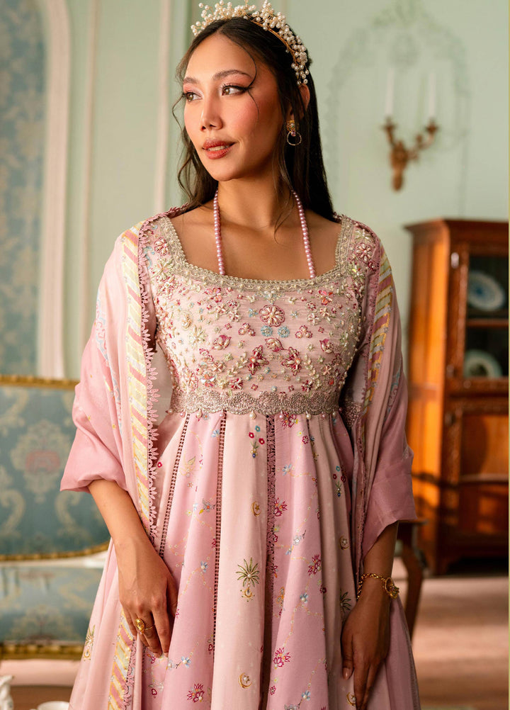 Luxe by Qalamkar Unstitched Embroidered Charmeuse Silk 3 Piece Suit QLK26UL Lara QSL-04 - Festive Collection