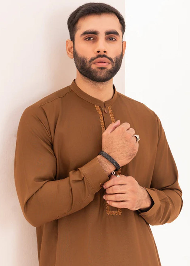 Junoon by Buraq Mens RTW Embroidered Wash N Wear 2 Piece Suit Siraj Casual Collection
