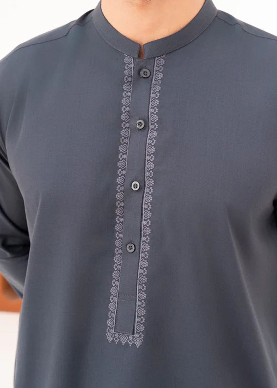 Junoon by Buraq Mens RTW Embroidered Wash N Wear 2 Piece Suit Azar Casual Collection