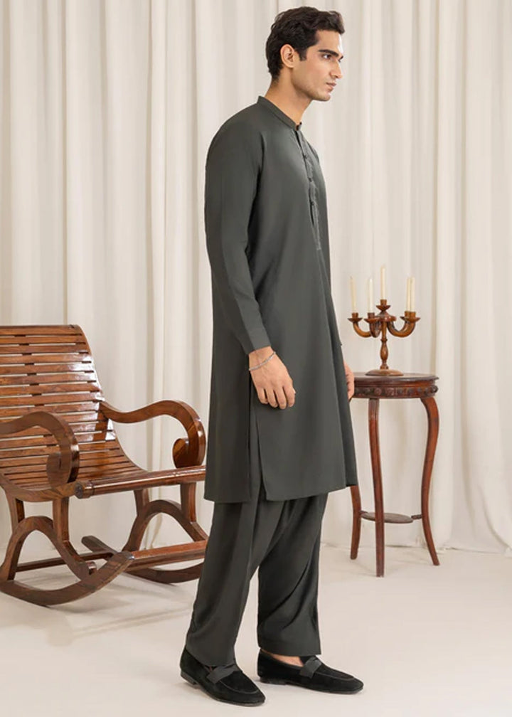 Junoon by Buraq Mens RTW Embroidered Wash N Wear 2 Piece Suit Shaafi Casual Collection