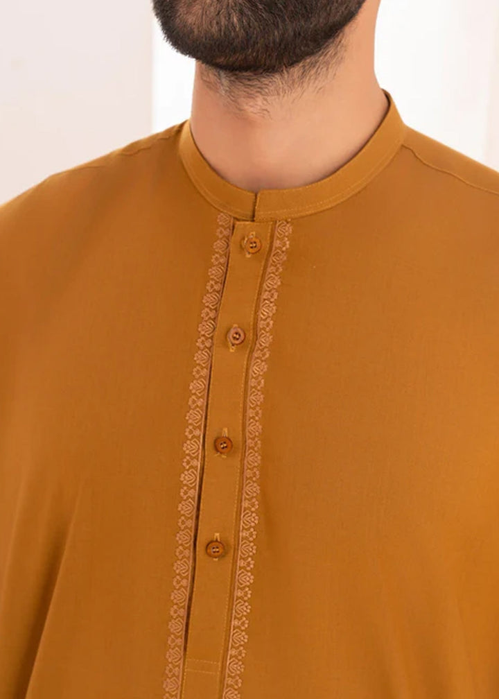 Junoon by Buraq Mens RTW Embroidered Wash N Wear 2 Piece Suit Rumi Casual Collection