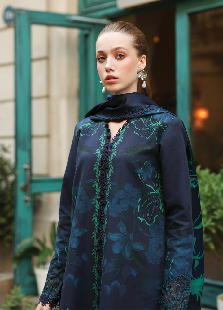 Lifestyle by Rang Rasiya Unstitched Embroidered Khaddar Suits 3 Piece RR25LW D-02 Midnight - Winter Collection