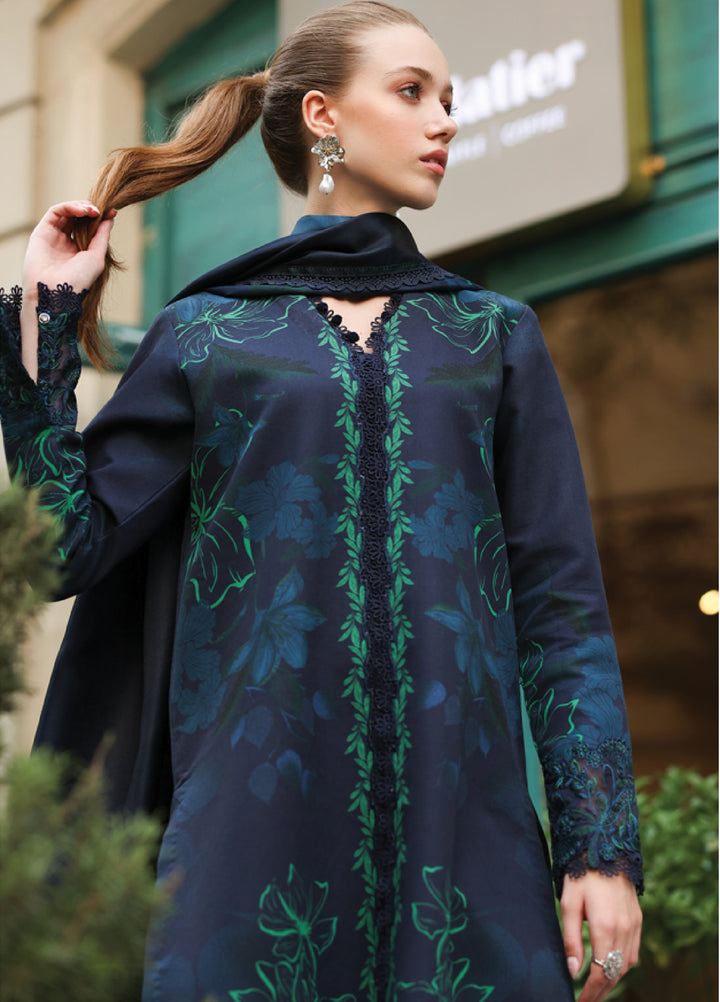 Lifestyle by Rang Rasiya Unstitched Embroidered Khaddar Suits 3 Piece RR25LW D-02 Midnight - Winter Collection