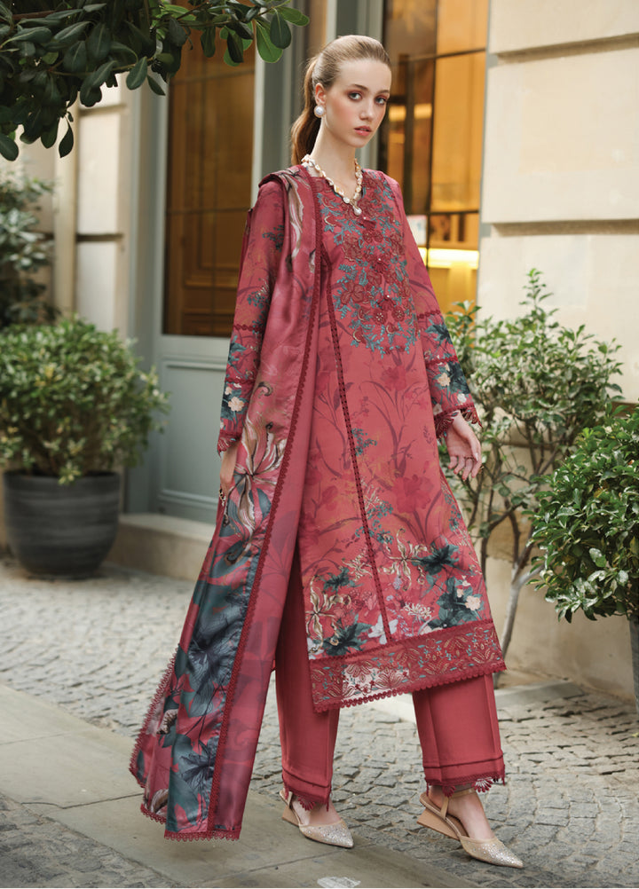 Lifestyle by Rang Rasiya Unstitched Embroidered Linen Suits 3 Piece RR25LW D-06 Emily - Winter Collection