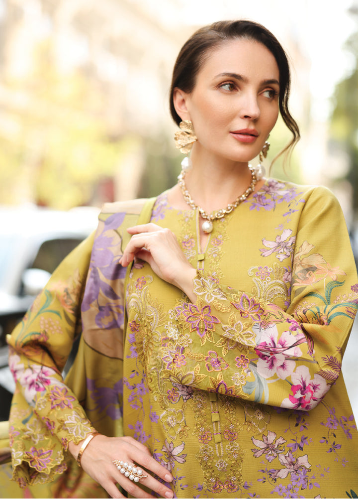 Lifestyle by Rang Rasiya Unstitched Embroidered Linen Suits 3 Piece RR25LW D-08 Eva - Winter Collection