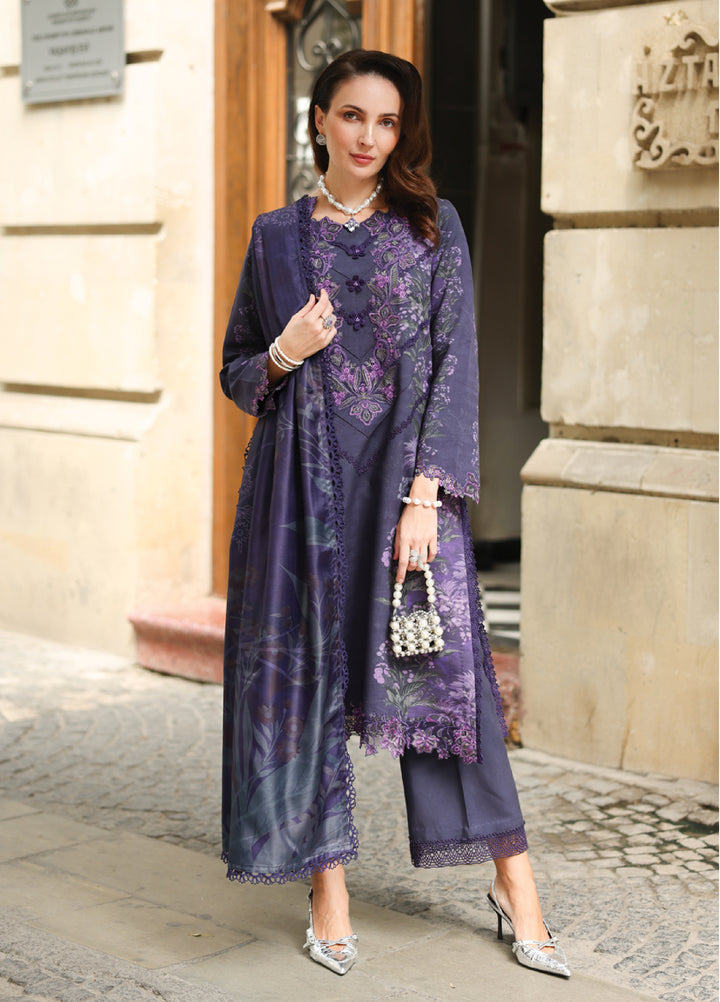 Lifestyle by Rang Rasiya Unstitched Embroidered Linen Suits 3 Piece RR25LW D-10 Ella - Winter Collection