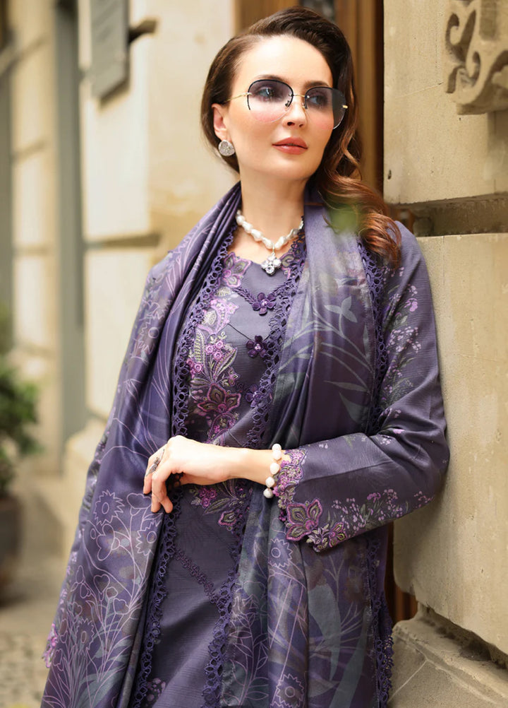 Lifestyle by Rang Rasiya Unstitched Embroidered Linen Suits 3 Piece RR25LW D-10 Ella - Winter Collection