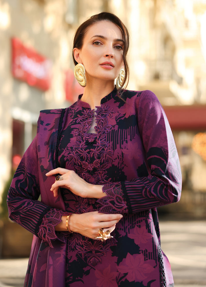 Lifestyle by Rang Rasiya Unstitched Embroidered Khaddar Suits 3 Piece RR25LW D-12 Freya - Winter Collection