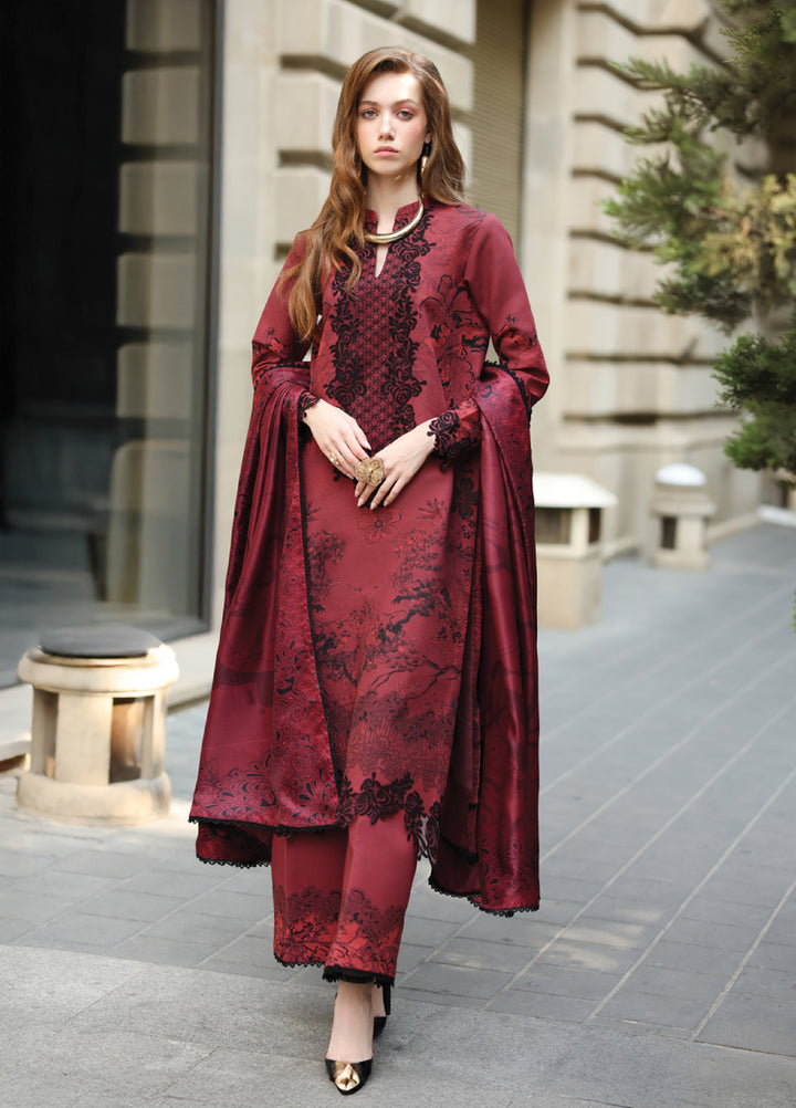 Lifestyle by Rang Rasiya Unstitched Embroidered Khaddar Suits 3 Piece RR25LW D-13 Abigail - Winter Collection