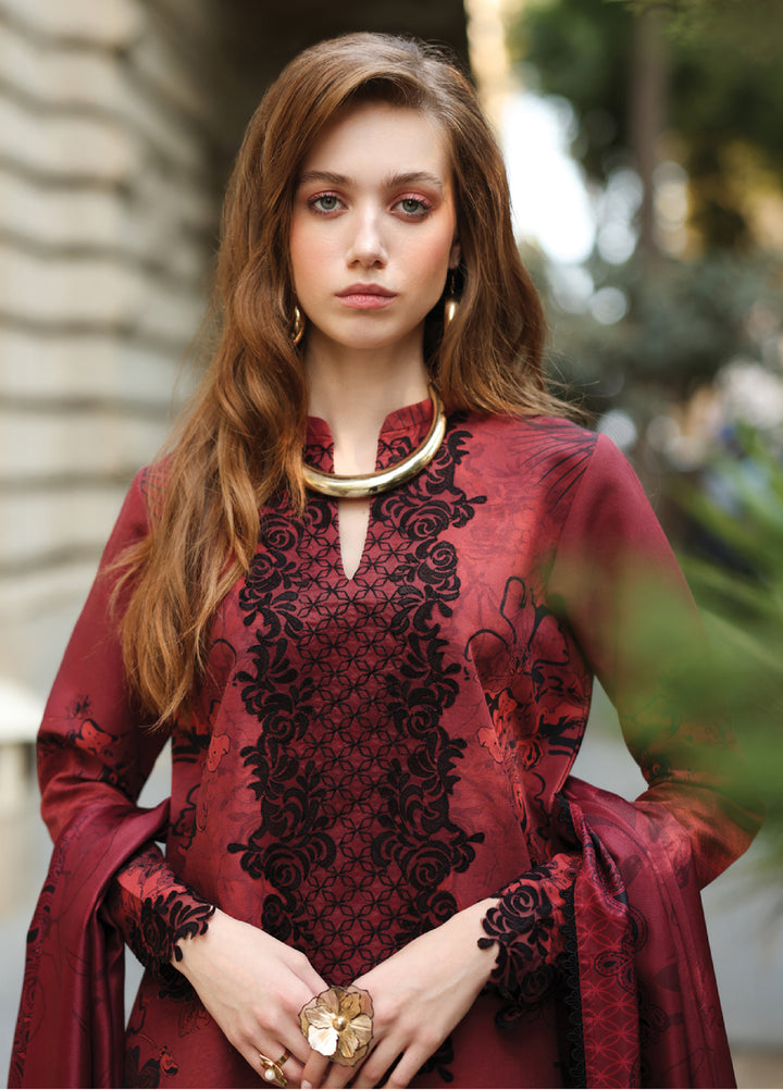 Lifestyle by Rang Rasiya Unstitched Embroidered Khaddar Suits 3 Piece RR25LW D-13 Abigail - Winter Collection