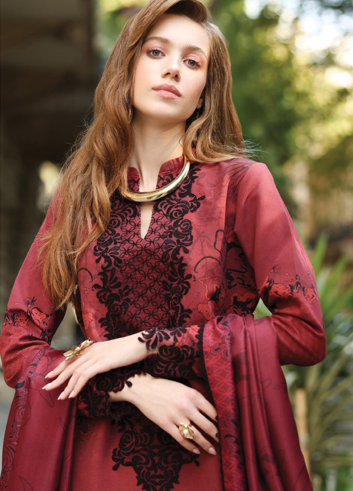 Lifestyle by Rang Rasiya Unstitched Embroidered Khaddar Suits 3 Piece RR25LW D-13 Abigail - Winter Collection