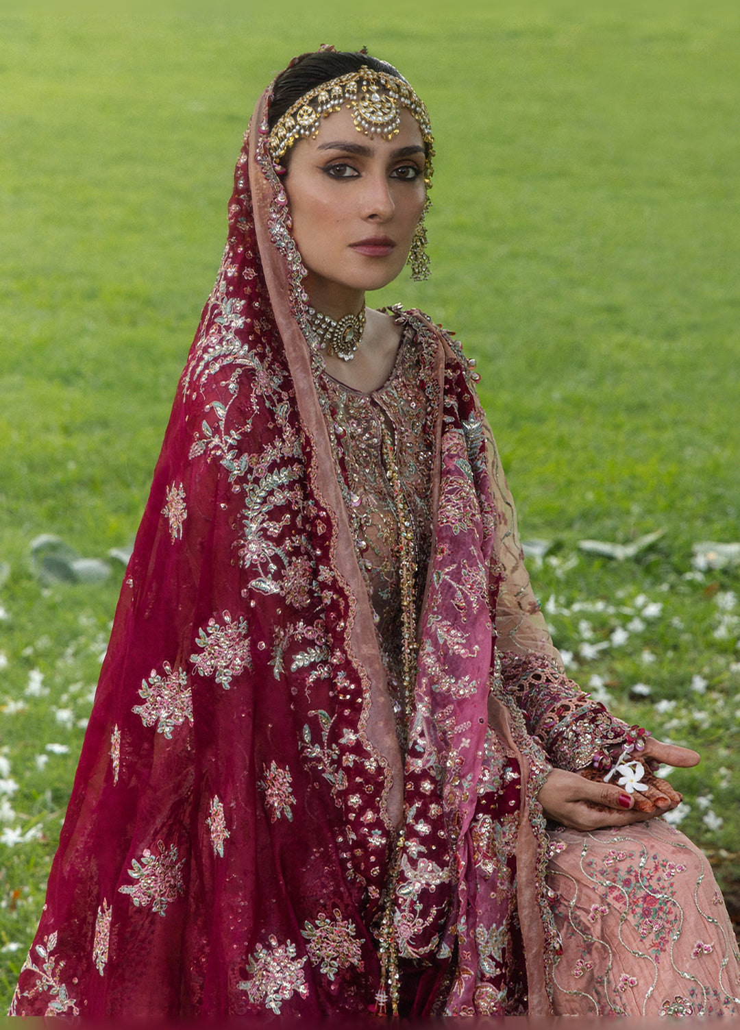 The Doll House by Hussain Rehar Unstitched Embroidered Net 3 Piece Suit HR26UDH Gulrukh D-855 - Wedding Collection