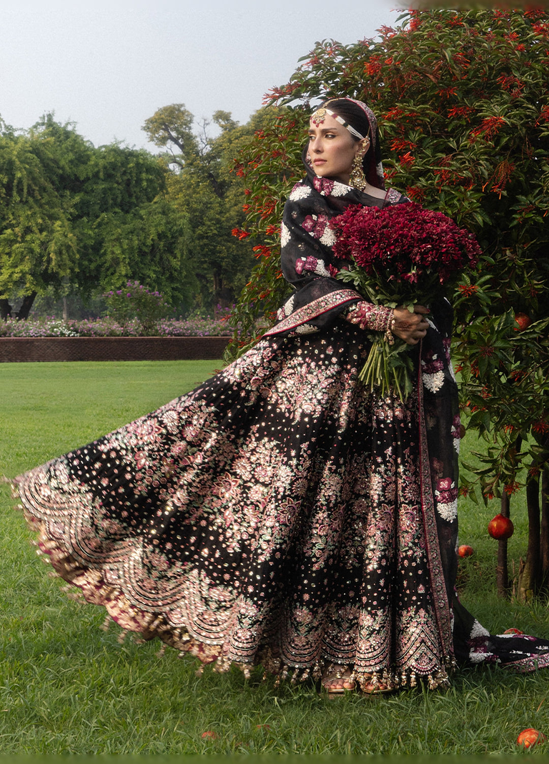 The Doll House by Hussain Rehar Unstitched Embroidered Korean Silk 3 Piece Suit HR26UDH Shahnoor D-876 - Wedding Collection