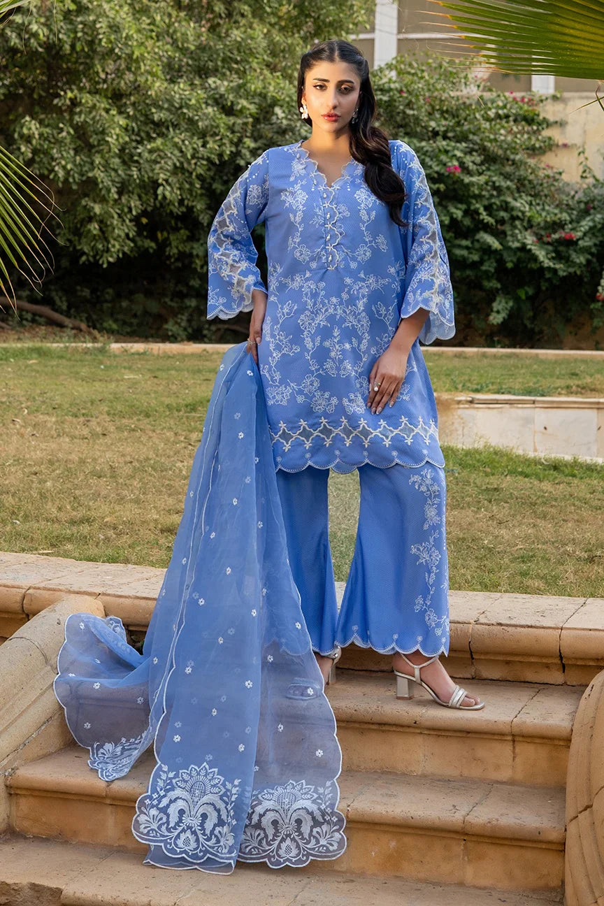 Dhaga Women Pret Embroidered Herringbone 3 Piece Suit Loraine FW25DSE703 - Winter Collection