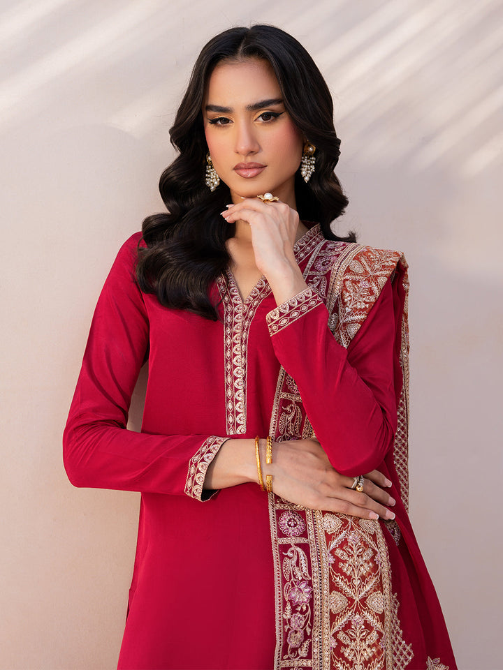 Le Tresor by Izel Pret Embroidered Velvet 3 Piece Suit Lumina - Festive Collection