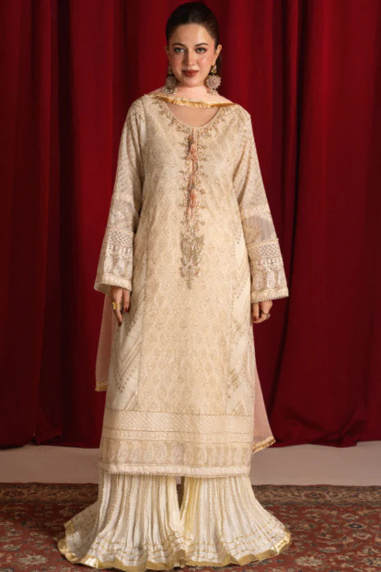 Zaaviay Luna Pearl Chikankari Suit Pret 3 Piece Festive Collection