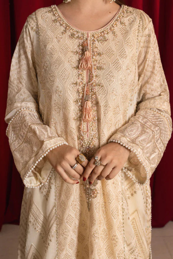 Zaaviay Luna Pearl Chikankari Suit Pret 3 Piece Festive Collection